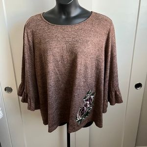 Bell Sleeved Ruffle Blouse